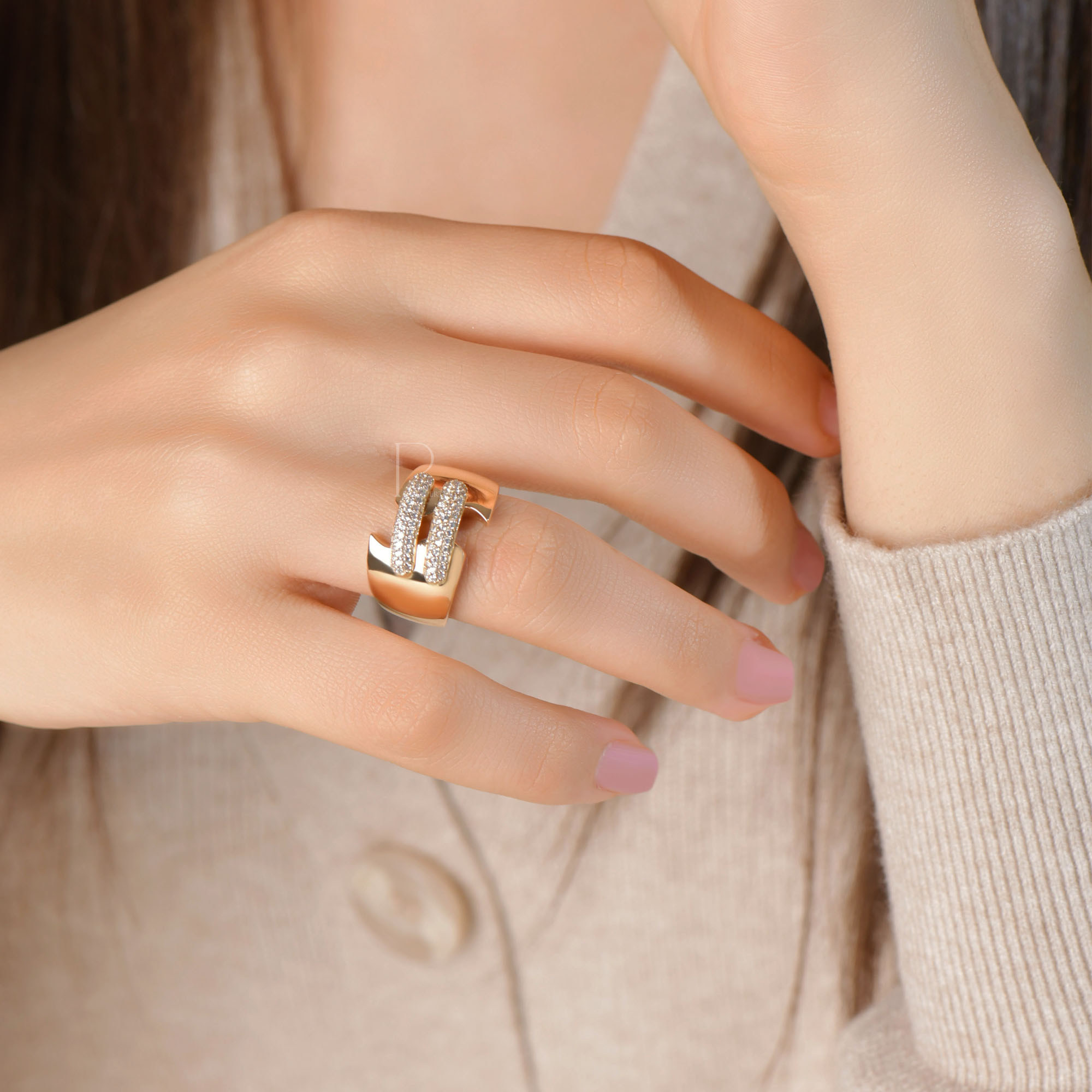 Bague chic en Or 18K